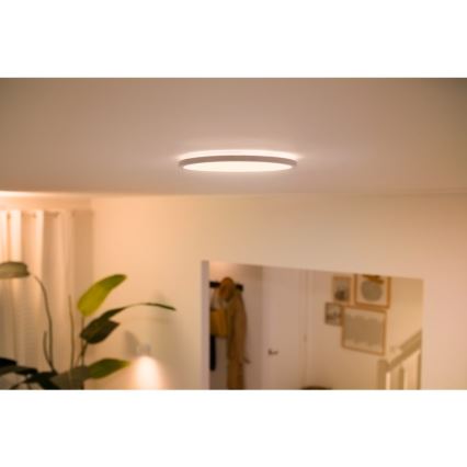 WiZ - LED prigušiva stropna svetiljka SUPERSLIM LED/32W/230V 2700-6500K Wi-Fi bela