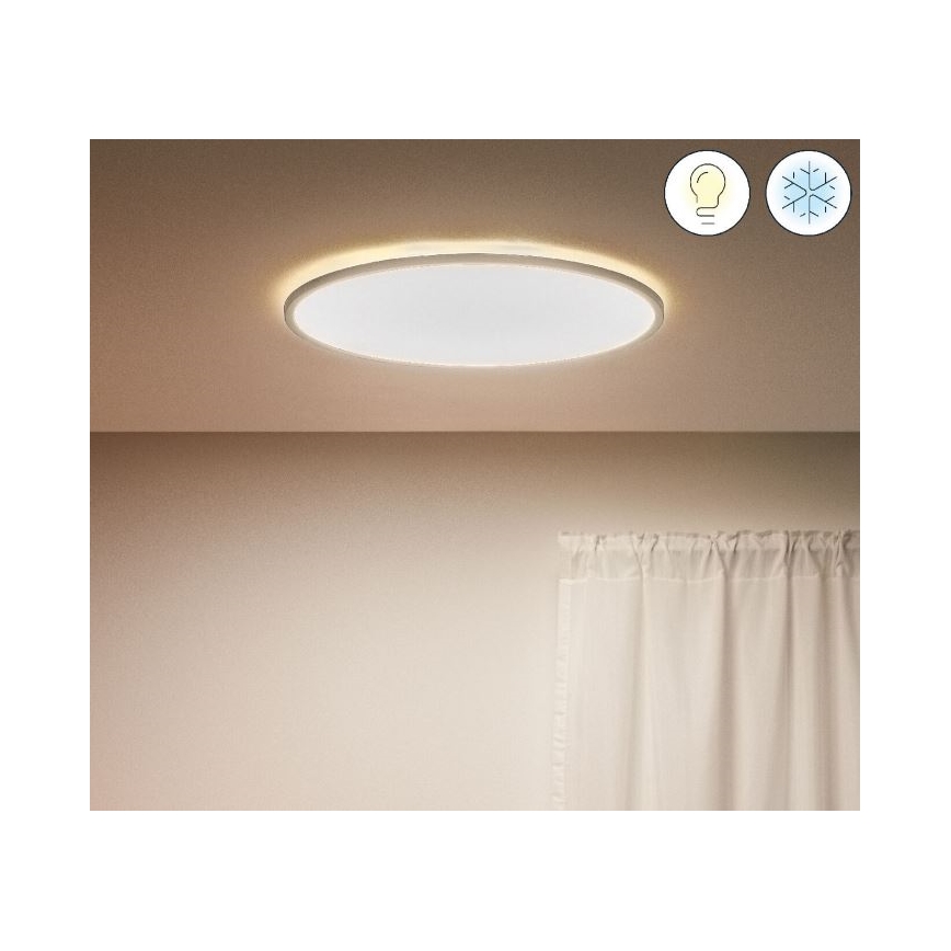 WiZ - LED prigušiva stropna svetiljka SUPERSLIM LED/32W/230V 2700-6500K Wi-Fi bela