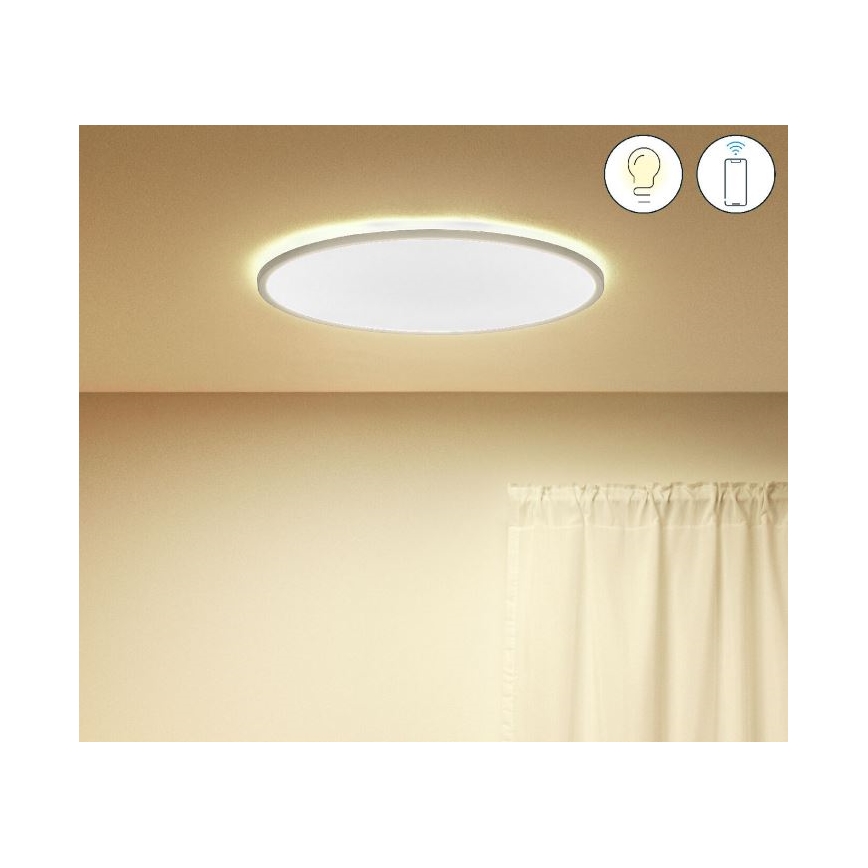 WiZ - LED prigušiva stropna svetiljka SUPERSLIM LED/32W/230V 2700-6500K Wi-Fi bela