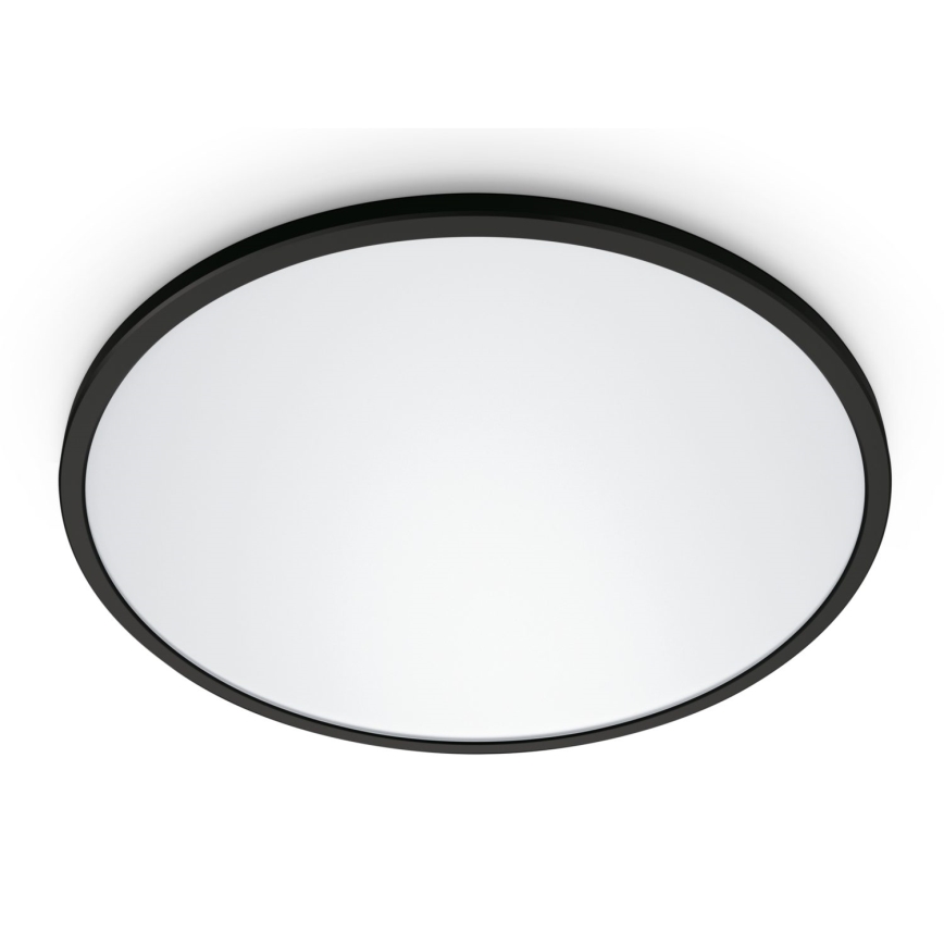 WiZ - LED prigušiva stropna svetiljka SUPERSLIM LED/32W/230V 2700-6500K Wi-Fi crna