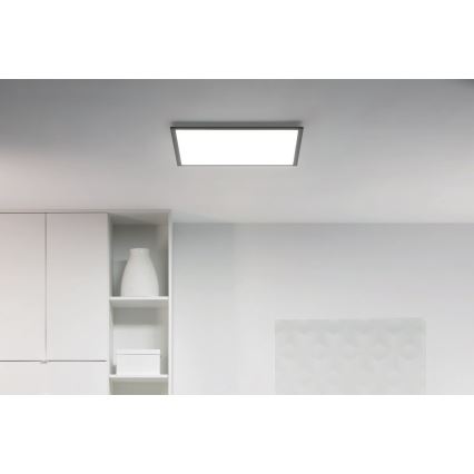 WiZ - LED prigušiva stropno svetlo SUPERSLIM LED/36W/230V 2700-6500K Wi-Fi crna