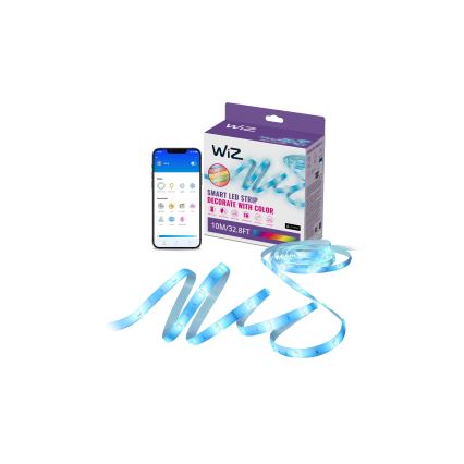 WiZ - LED RGB prigušiva traka 10m LED/12W/230V Wi-Fi