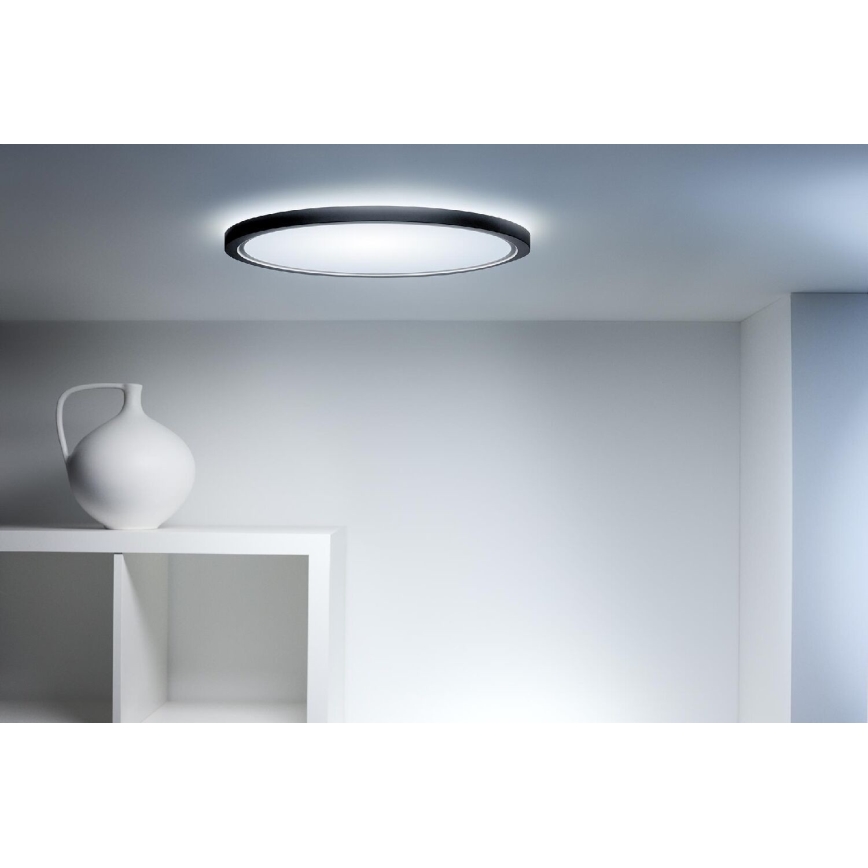 WiZ - LED RGB prigušiva plafonska lampa SUPERSLIM LED/32W/230V 2700-6500K Wi-Fi crna