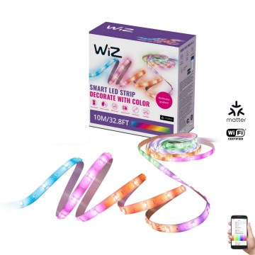 WiZ - LED RGBIC prigušiva traka 10m LED/21W/230V 2700-6500K Wi-Fi