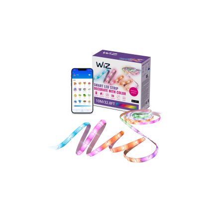 WiZ - LED RGBIC prigušiva traka 10m LED/21W/230V 2700-6500K Wi-Fi