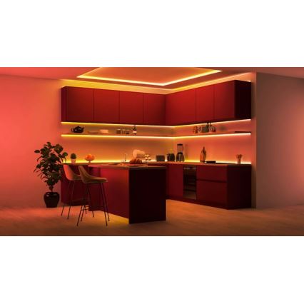 WiZ - LED RGBIC prigušiva traka 4m LED/10,2W/5V 2700-6500K Wi-Fi