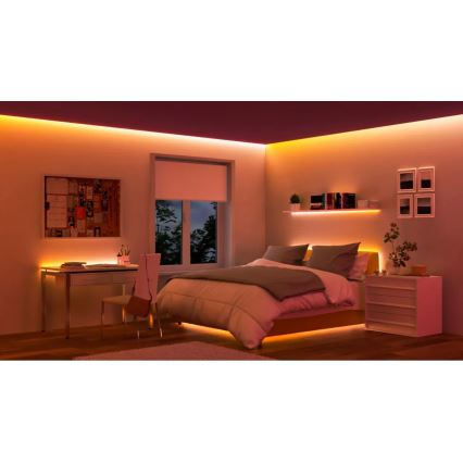 WiZ - LED RGBIC prigušiva traka 4m LED/10,2W/5V 2700-6500K Wi-Fi