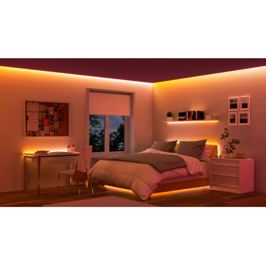 WiZ - LED RGBIC prigušiva traka 4m LED/10,2W/5V 2700-6500K Wi-Fi