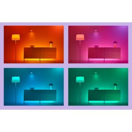 WiZ - LED RGBIC prigušiva traka 4m LED/10,2W/5V 2700-6500K Wi-Fi