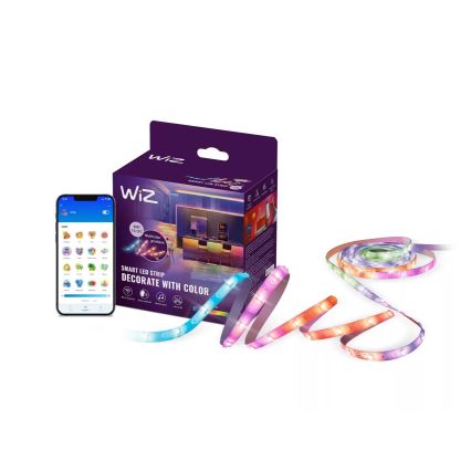 WiZ - LED RGBIC prigušiva traka 4m LED/10,2W/5V 2700-6500K Wi-Fi