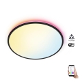 WiZ - LED RGBW prigušiva plafonsko svetlo RUNE LED/21W/230V 2700-6500K Wi-Fi crna