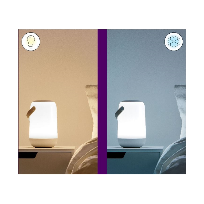 WiZ - LED RGBW prigušiva prenosna lampa MOBILE LED/13,5W/5V 2200-6500K Wi-Fi 1800 mAh