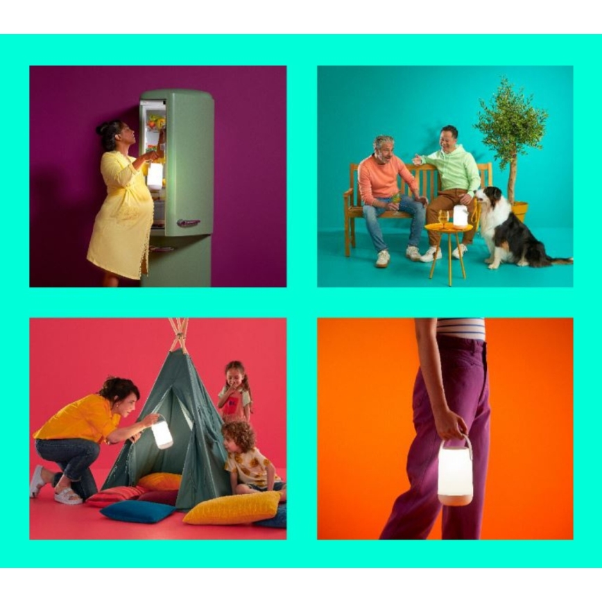 WiZ - LED RGBW prigušiva prenosna lampa MOBILE LED/13,5W/5V 2200-6500K Wi-Fi 1800 mAh