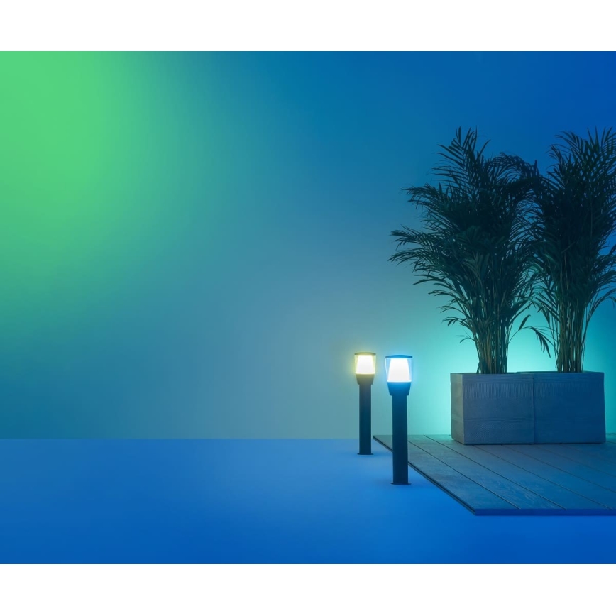 WiZ - LED RGBW prigušiva spoljašnja lampa ELPAS LED/4,8W/12/230V 2700-5000K IP65 Wi-Fi