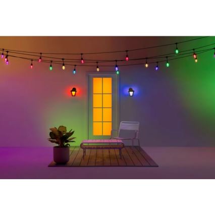 WiZ - LED RGBW prigušiva spoljašnja zidna lampa LED/9,5W/230V 2700-5000K IP44 Wi-Fi