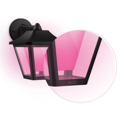 WiZ - LED RGBW prigušiva spoljašnja zidna lampa LED/9,5W/230V 2700-5000K IP44 Wi-Fi