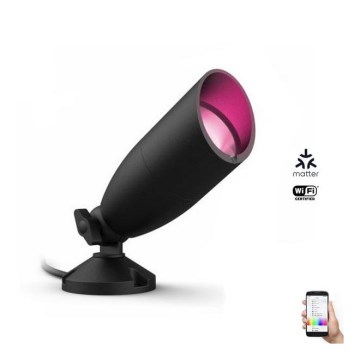 WiZ - LED RGBW prigušiva spoljna spot svetiljka SPOT LED/4W/12V 2700K-5000K IP65 Wi-Fi