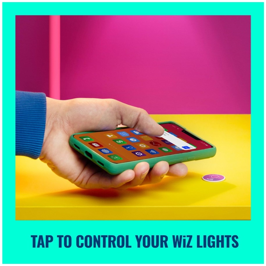 WiZ - NFC samolepljive nalepnice za upravljanje osvetljenjem, 4 kom