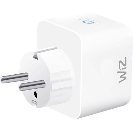 WiZ - Pametna utičnica F 2300W + merač potrošnje Wi-Fi SCHUKO