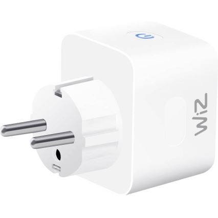 WiZ - Pametna utičnica F 2300W + merač potrošnje Wi-Fi SCHUKO
