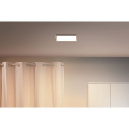 WiZ - LED prigušiva plafonska svetiljka SUPERSLIM LED/12W/230V 2700-6500K Wi-Fi bela