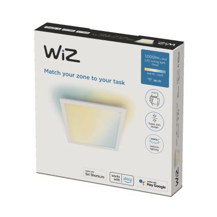 WiZ - LED prigušiva plafonska svetiljka SUPERSLIM LED/12W/230V 2700-6500K Wi-Fi bela