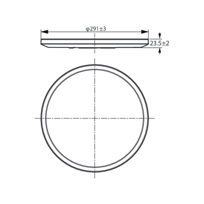 WiZ - LED prigušiva plafonska svetiljka SUPERSLIM LED/16W/230V 2700-6500K Wi-Fi crna