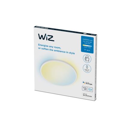 WiZ - LED prigušiva stropna svetiljka SUPERSLIM LED/22W/230V 2700-6500K Wi-Fi bela