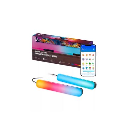 WiZ -SET 2x LED RGBIC prigušiva svetiljka GRADIENT LED/8,2W/230V 2700-6500K Wi-Fi