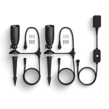 WiZ - KOMPLET 2x LED RGBW prigušiva spoljašnja SPOT LED/10W/230V 2700-5000K IP65 Wi-Fi