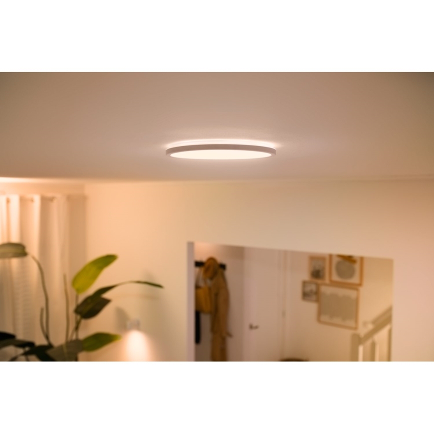 WiZ - LED prigušiva plafonska svetiljka SUPERSLIM LED/16W/230V 2700-6500K Wi-Fi bela