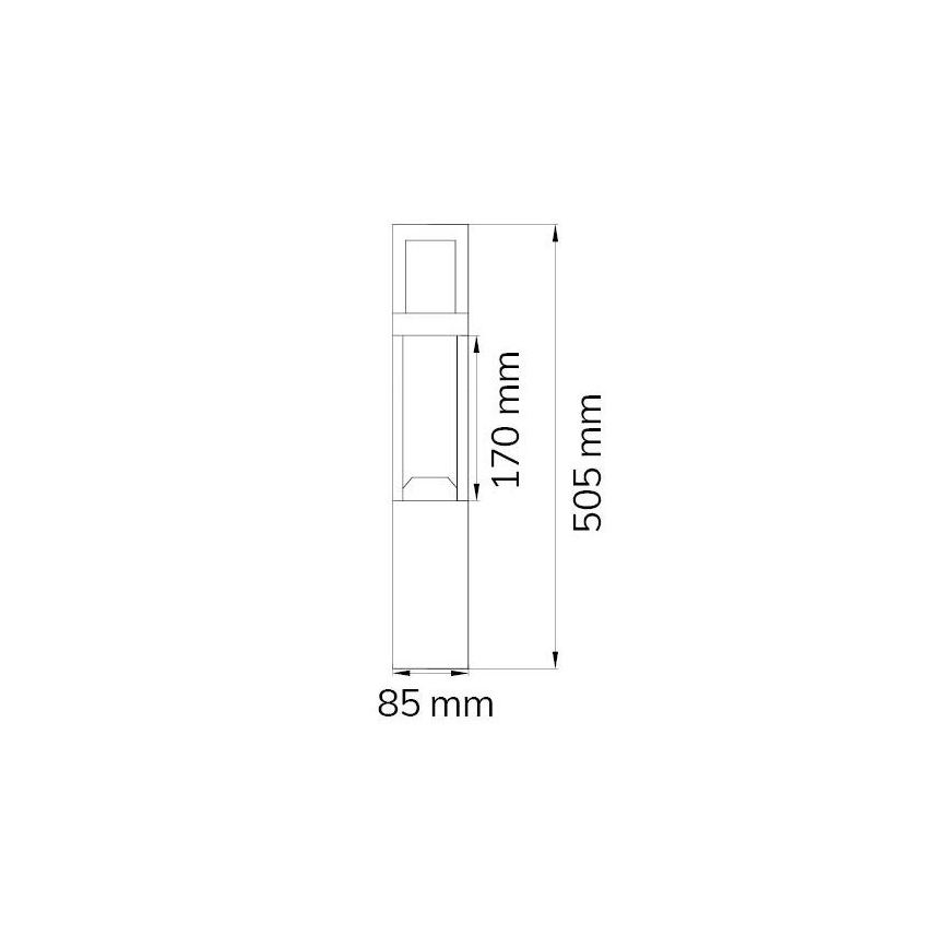 Wofi 12228 - LED spoljašnja lampa SIERRA LED/10W/230V IP54 50,5 cm
