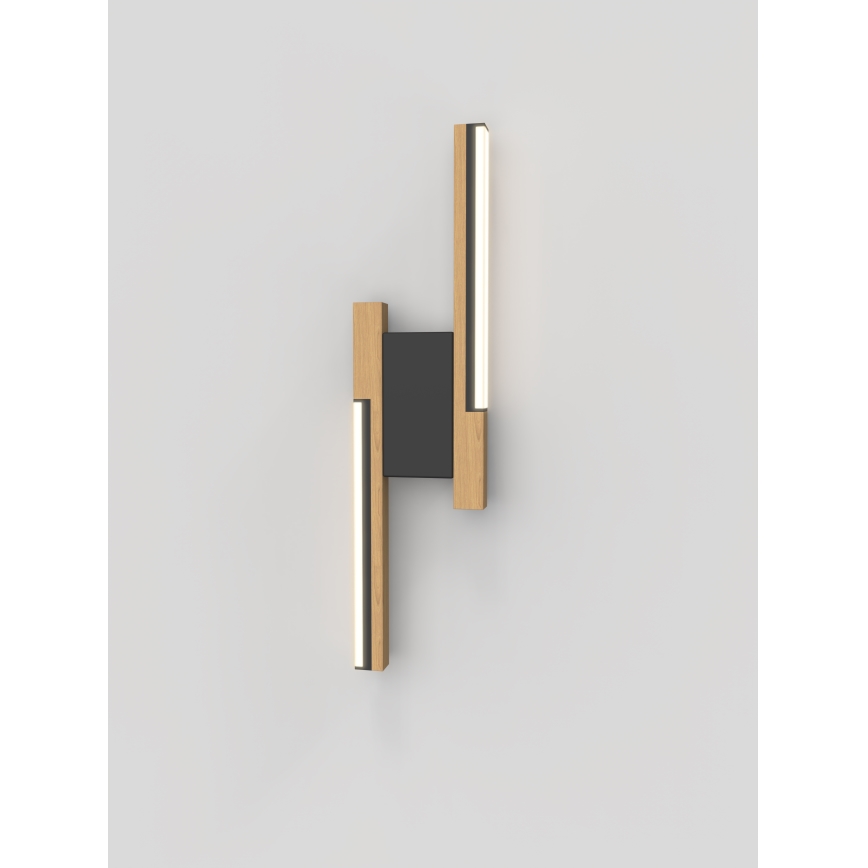 Wofi 4031-206- LED prigušiva zidna svetiljka PALERMO 11W/230V kaučukovac