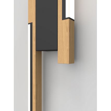 Wofi 4031-206- LED prigušiva zidna svetiljka PALERMO 11W/230V kaučukovac