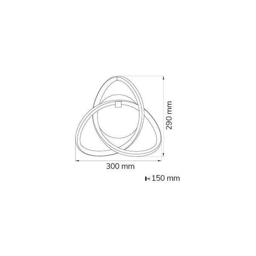 Wofi 4134.01.88.9000 - LED zidno svetlo INDIGO LED/14W/230V