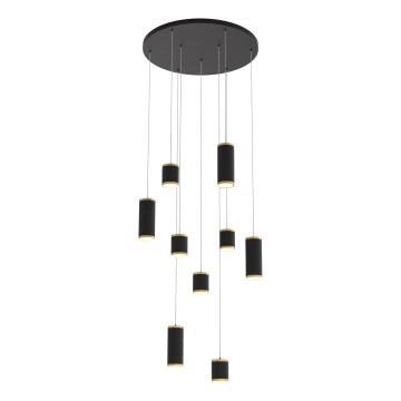 Wofi 5003-904 - LED prigušiva viseći luster na sajli TOULOUSE LED/57W/230V crna/zlatna