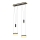 Wofi 6054-502 - LED prigušiva luster na sajli JESSE LED/21W/230V crna