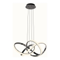 Wofi 6134-105L - LED prigušiva luster na sajli INDIGO LED/50W/230V crna/sjajni hrom