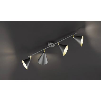 Wofi 70108G - Stropna lampa GLORIA 4xE14/28W/230V