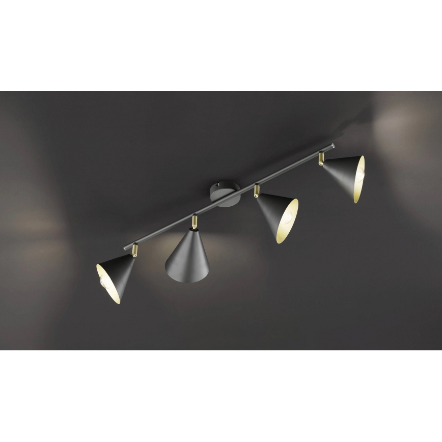 Wofi 70108G - Stropna lampa GLORIA 4xE14/28W/230V