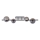 Wofi 7014-405W - LED plafonski luster VILLA 4xG9/3W/230V crna