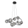 Wofi 7014-805 - LED luster na sajli NANCY 8xG9/3,5W/230V crna/sjajni hrom