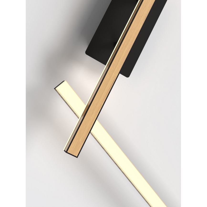 Wofi 7021-306 - LED prigušiva zidna svetiljka RIMINI LED/40W/230V braon/crna