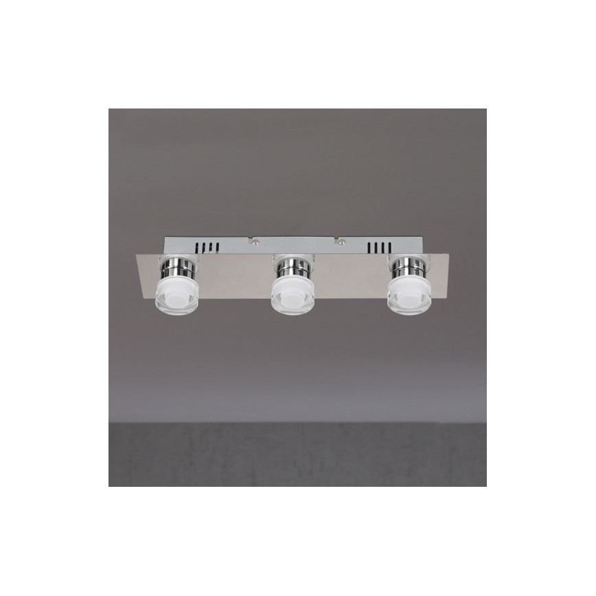 Wofi 7848.03.54.0044 -LED Plafonsko svetlo za kupatilo LORIENT 3xLED/4W/230V IP23