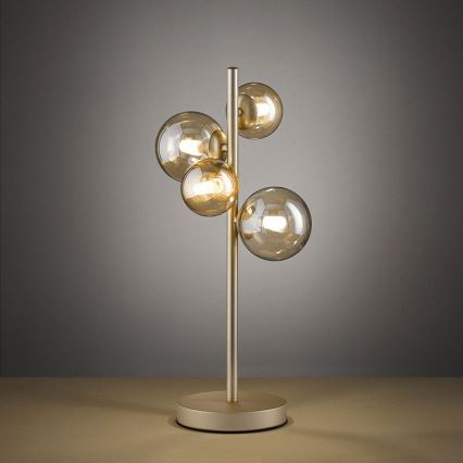 Wofi 8014.04.14.9000 - LED stona lampa VILLA 4xG9/3W/230V zlatna