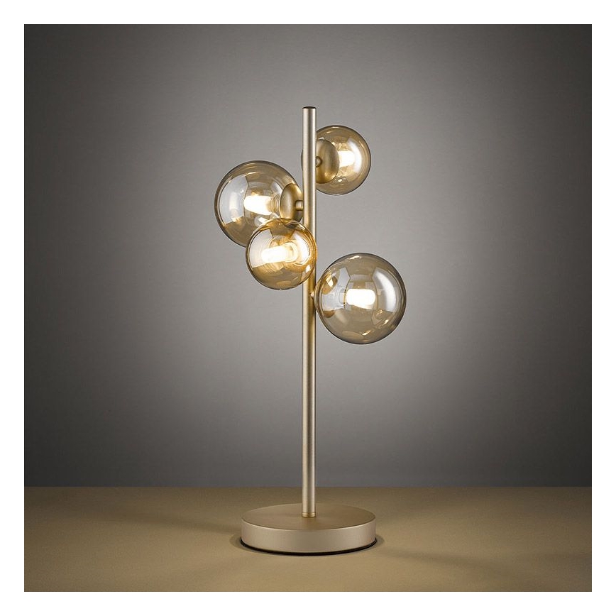 Wofi 8014.04.14.9000 - LED stona lampa VILLA 4xG9/3W/230V zlatna