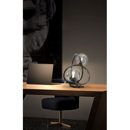 Wofi 8014-205 - LED stona lampa NANCY 2xG9/3,5W/230V crna/sjajni hrom