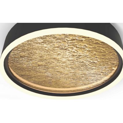 Wofi 9002-104L - LED prigušiva stropno svetlo BORDEAUX LED/60W/230V crna/zlatna