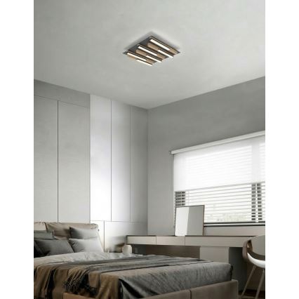Wofi 9031-606 - LED prigušiva plafonska svetiljka PALERMO LED/26W/230V kaučukovog drveta