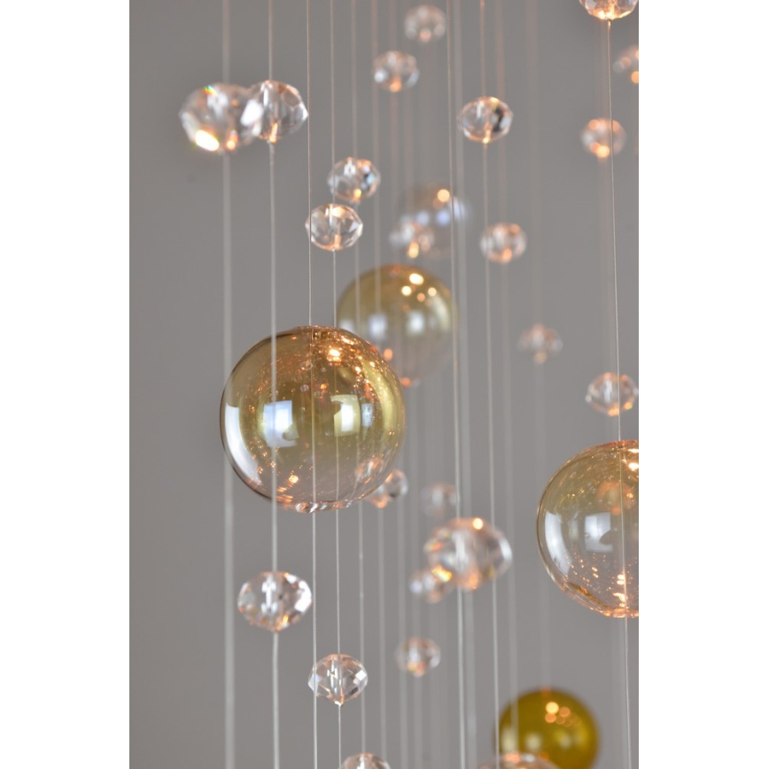 Wranovsky JWZ610100101 - Kristalni ugradbeni luster ORBIS 10xGU10/40W/230V